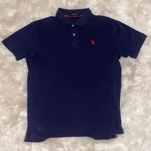 U.S. POLO ASSN. Luxury Feel Polo Button-Down T-Shirt (Medium)